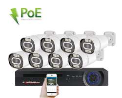 PoE IP 8 kamerov set XM-808B 4MPx, CZ menu - 12790 K